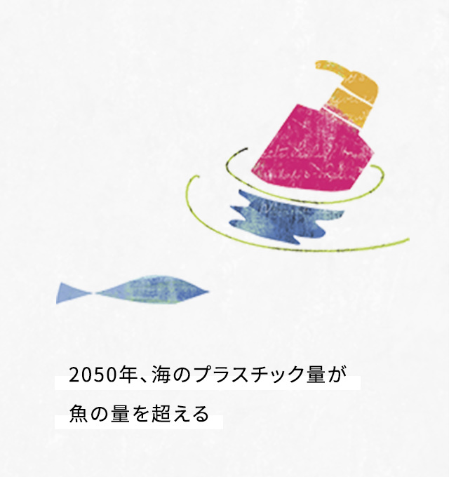 2050年、海のプラスチック量が魚の量を超える